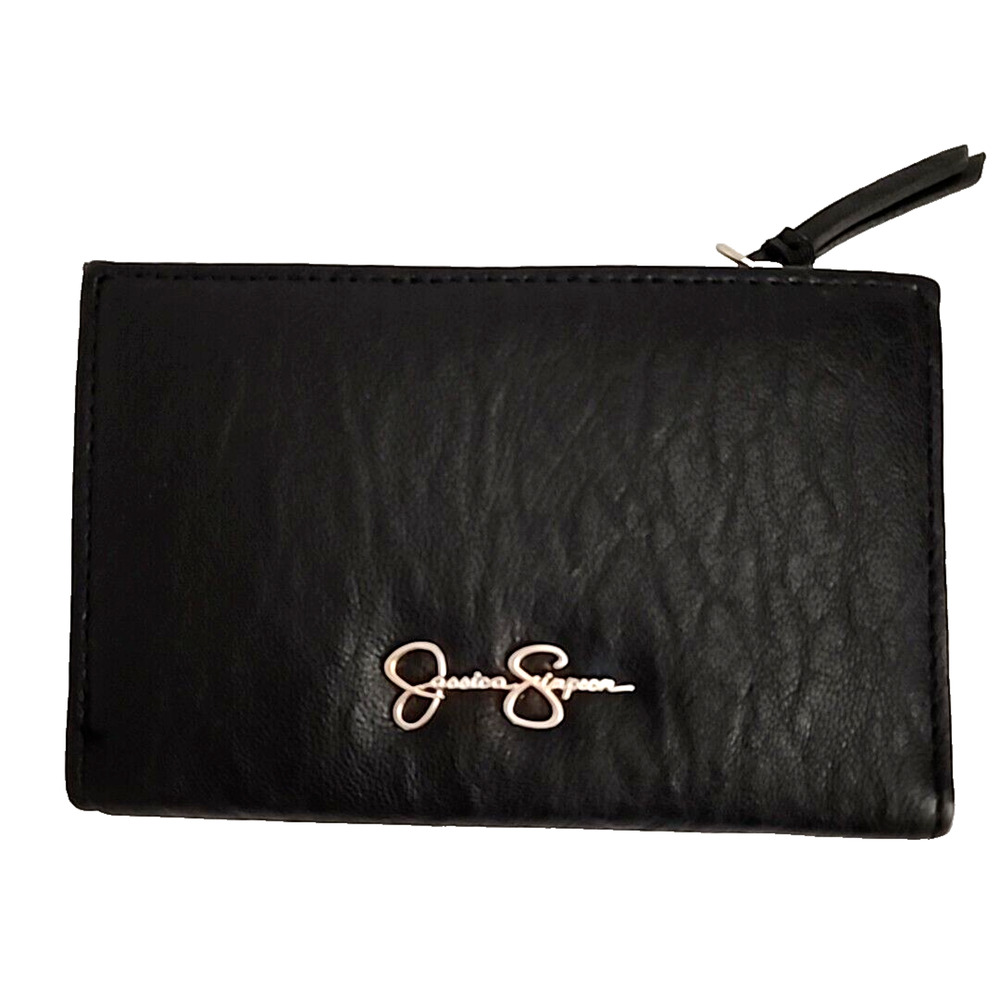 Jessica Simpson Women’s Black Wallet with Coin Pouch RN108833 Stylish Functional